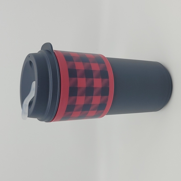 Tupperware Holiday Buffalo Eco to go Cup NEW Red - Picture 3 of 9